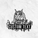Nature Outdoors Metal Sign Custom Owl 1