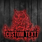 Nature Outdoors Metal Sign Custom Owl 1