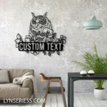 Nature Outdoors Metal Sign Custom Owl 1