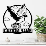 Nature Outdoors Metal Sign Custom Pigeon Peace Bird 1