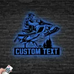 Nature Outdoors Metal Sign Custom Snowmobile 1