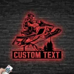 Nature Outdoors Metal Sign Custom Snowmobile 1