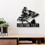 Nature Outdoors Metal Sign Custom Snowmobile 1