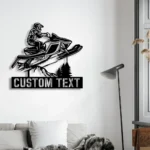 Nature Outdoors Metal Sign Custom Snowmobile 1