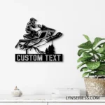Nature Outdoors Metal Sign Custom Snowmobile 1