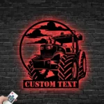 Nature Outdoors Metal Sign Custom Tractor Driver 1