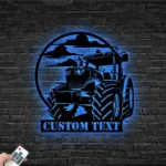 Nature Outdoors Metal Sign Custom Tractor Driver 1