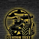 Nature Outdoors Metal Sign Custom Tractor Driver 1