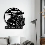 Nature Outdoors Metal Sign Custom Tractor Driver 1