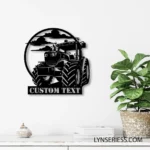 Nature Outdoors Metal Sign Custom Tractor Driver 1