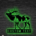 Nature Outdoors Metal Sign Custom Tree Deer Hunting 1