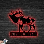 Nature Outdoors Metal Sign Custom Tree Deer Hunting 1