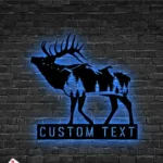 Nature Outdoors Metal Sign Custom Tree Deer Hunting 1