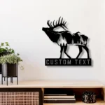 Nature Outdoors Metal Sign Custom Tree Deer Hunting 1