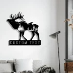 Nature Outdoors Metal Sign Custom Tree Deer Hunting 1