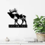 Nature Outdoors Metal Sign Custom Tree Deer Hunting 1