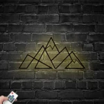 Nature Outdoors Metal Sign Hill Large Adventure Sign Home Hiking 1