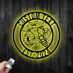 Nature Outdoors Metal Sign Honey Bumblebee 1