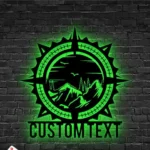 Nature Outdoors Metal Sign Navigator Coordinates 1