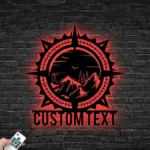 Nature Outdoors Metal Sign Navigator Coordinates 1