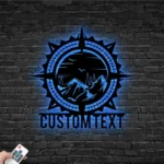 Nature Outdoors Metal Sign Navigator Coordinates 1