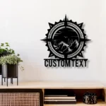Nature Outdoors Metal Sign Navigator Coordinates 1