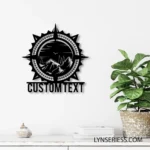 Nature Outdoors Metal Sign Navigator Coordinates 1