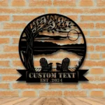 Nature Outdoors Metal Sign Oak Chairs Dock 1