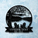 Nature Outdoors Metal Sign Oak Chairs Dock 1