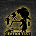 Nature Outdoors Metal Sign Outdoor Living Bear 1