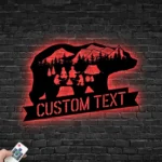 Nature Outdoors Metal Sign Personalized Camper Name 1