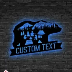 Nature Outdoors Metal Sign Personalized Camper Name 1