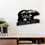 Nature Outdoors Metal Sign Personalized Camper Name 1