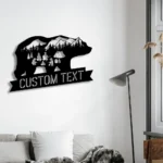 Nature Outdoors Metal Sign Personalized Camper Name 1