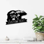 Nature Outdoors Metal Sign Personalized Camper Name 1