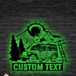 Nature Outdoors Metal Sign Personalized Camping Lover Name 1