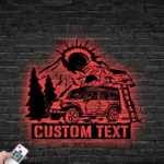 Nature Outdoors Metal Sign Personalized Camping Lover Name 1