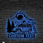 Nature Outdoors Metal Sign Personalized Camping Lover Name 1