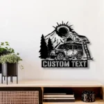 Nature Outdoors Metal Sign Personalized Camping Lover Name 1