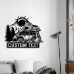 Nature Outdoors Metal Sign Personalized Camping Lover Name 1