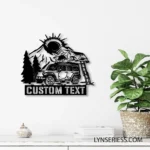 Nature Outdoors Metal Sign Personalized Camping Lover Name 1