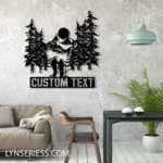 Nature Outdoors Metal Sign Personalized Couple Hiking 1
