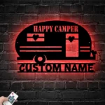 Nature Outdoors Metal Sign Personalized Family Camping Car 1