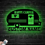 Nature Outdoors Metal Sign Personalized Family Camping Car 1