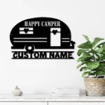 Nature Outdoors Metal Sign Personalized Family Camping Car 1