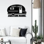 Nature Outdoors Metal Sign Personalized Family Camping Car 1