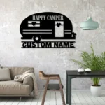Nature Outdoors Metal Sign Personalized Family Camping Car 1