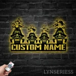 Nature Outdoors Metal Sign Personalized Family Snowmobile 1