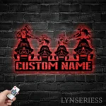 Nature Outdoors Metal Sign Personalized Family Snowmobile 1