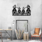 Nature Outdoors Metal Sign Personalized Family Snowmobile 1